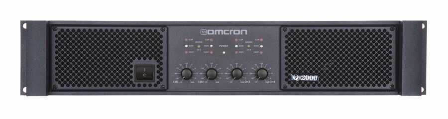 Startech OMCRON Q-2000 2U 4X500 Watt Rack Tipi Power Amfi
