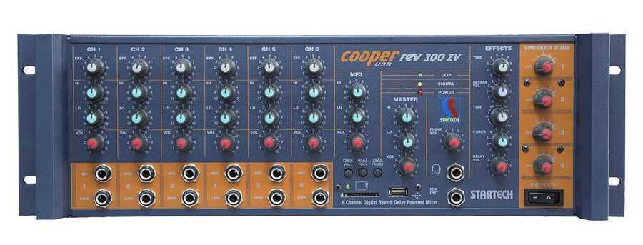 Startech COOPER REV/300 ZV 4 Zone Rockmount Mono Mikser Amfi