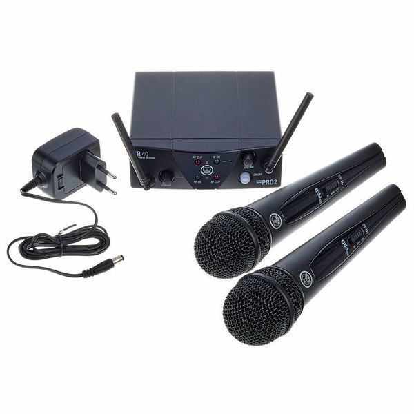 AKG WMS40 Mini 2 Voc Set Kablosuz Profesyonel Vokal Mikrofon Seti