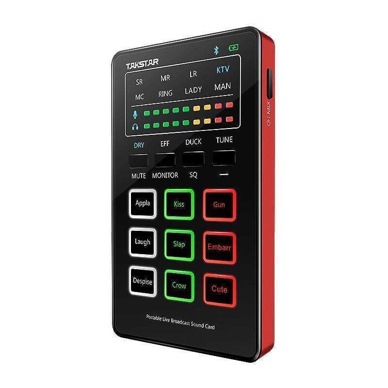 Takstar MX1 Mini Taşınabilir Portatif Mobil Canlı Yayın Ses Kartı