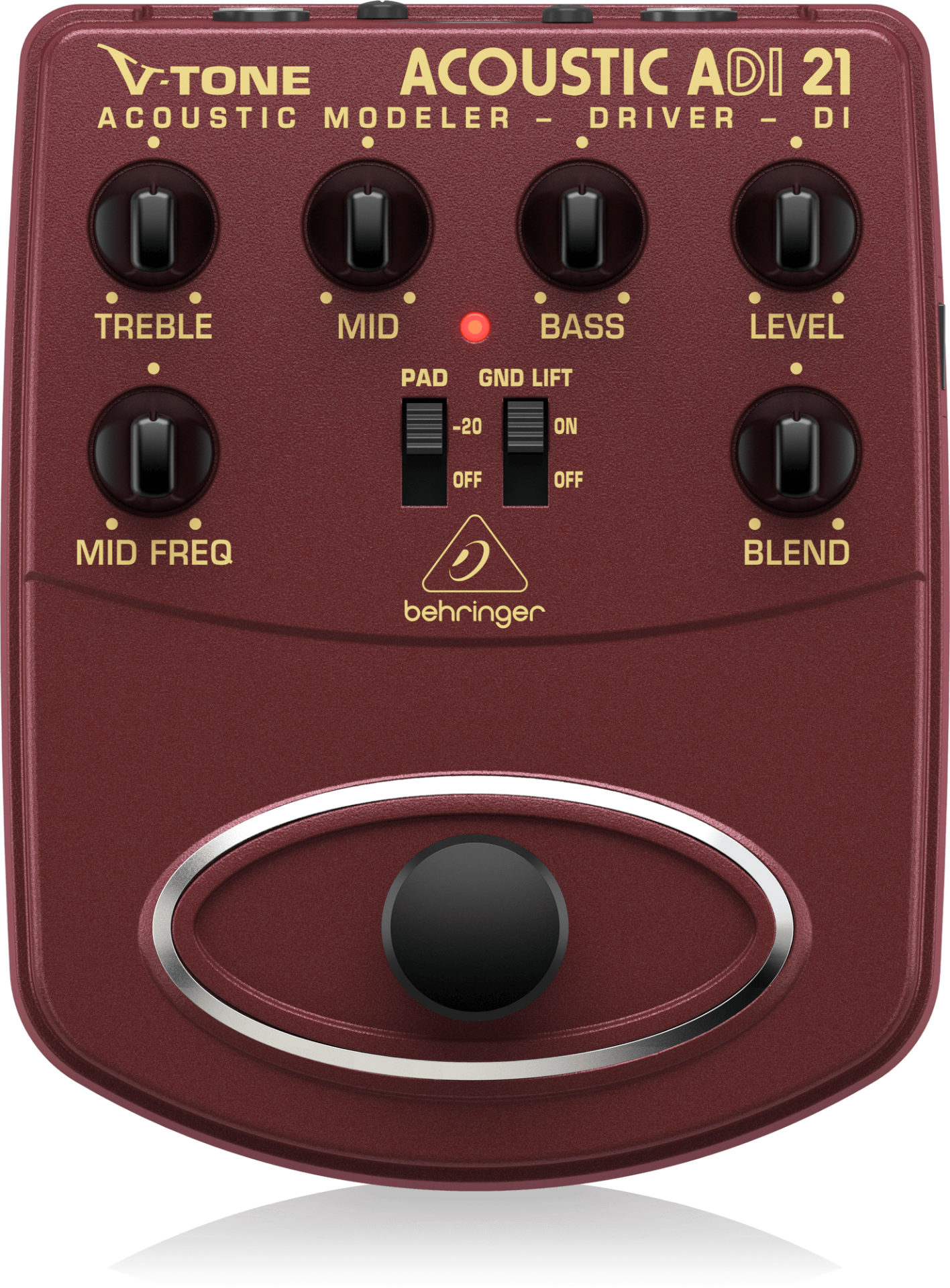 BEHRINGER ADI21 Profesyonel Akustik Gitar İçin Pedallı Preamfi DI-BOX