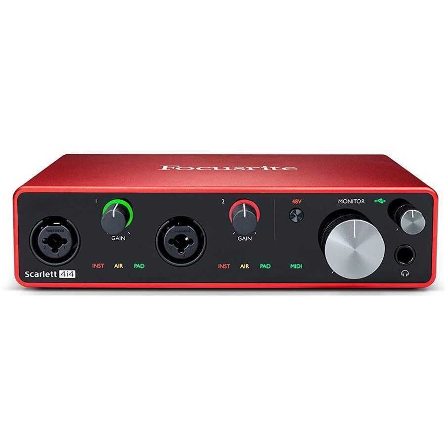 Focusrite Scarlett 4i4 Gen 3 2 Line Giriş - 4 Çıkış USB Ses Kartı
