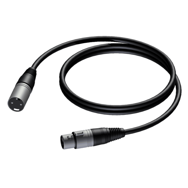 Procab CAB901/5 Dişi XLR’dan erkek XLR’a 5 Metre Mikrofon Kablosu