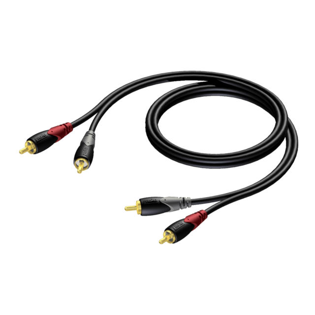 Procab CLA800/3 Çift RCA (tos) Jaktan Çift RCA (tos) Jaka Kablo (3 mt)