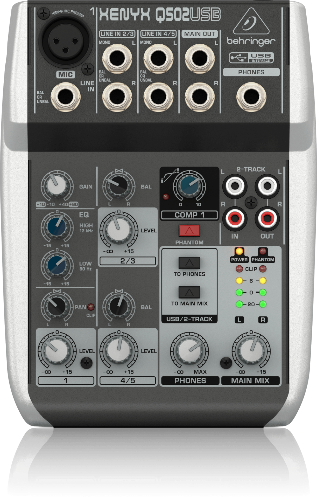 BEHRINGER Q502USB 5 Kanal Usb Mikser