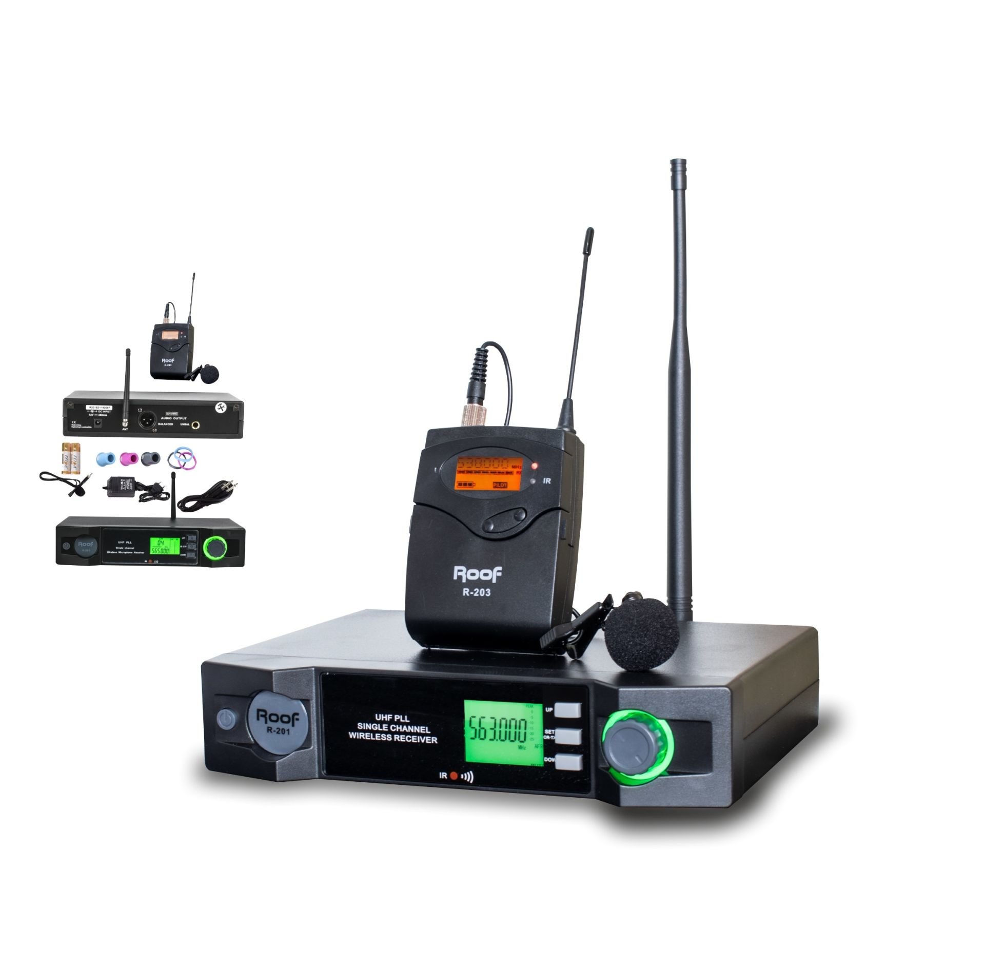 ROOF R-201 UHF TELSİZ YAKA MİKROFON