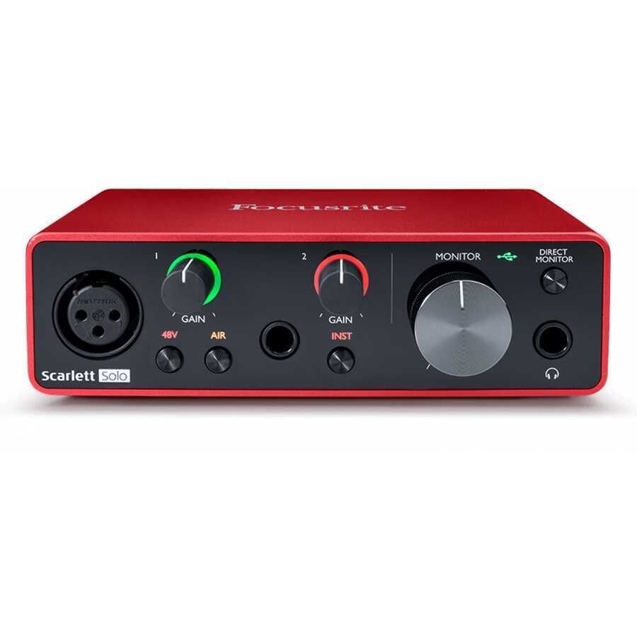 Focusrite Scarlett Solo GEN 3 2 Giriş - 2 Çıkış USB Ses Kartı