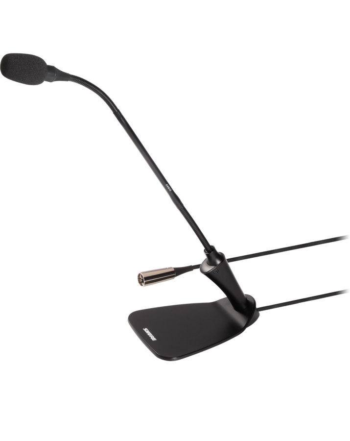 Shure CVG12DS-B/C 12 ”(30,5 cm) Entegre Masaüstü Tabanlı Deveboynu Mikrofon