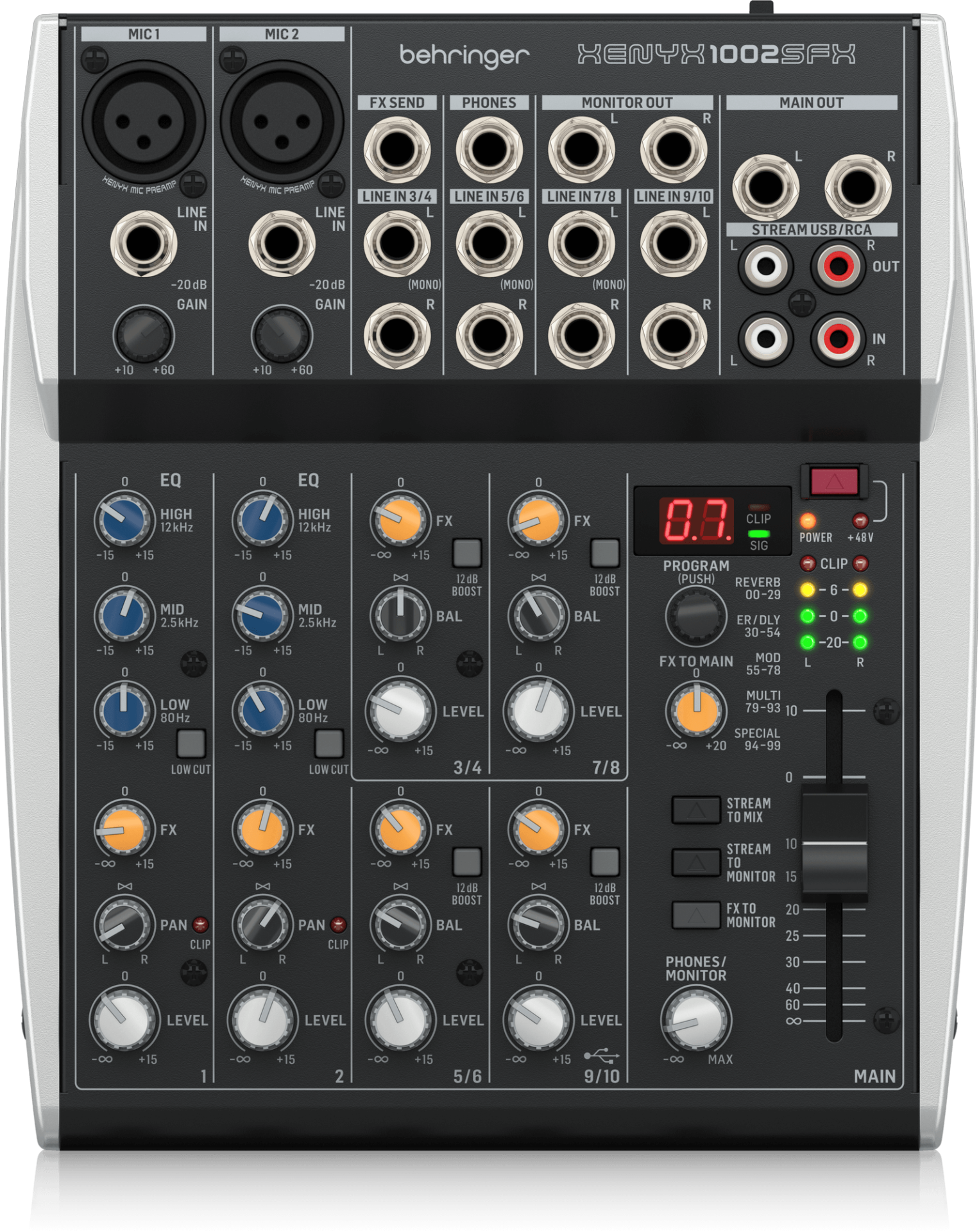 BEHRINGER Xenyx 1002SFX Analog Deck Mixer
