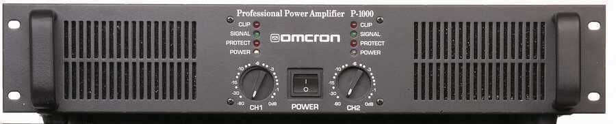 Startech OMCRON P-1000 2U 2X500 Watt Rack Tipi Power Amplifikatör