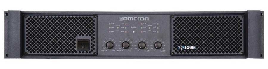 Startech OMCRON Q-1200 2U 4X300 Watt Power Amplifikatör