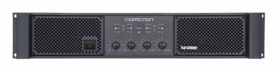 Startech OMCRON Q-2000 2U 4X500 Watt Rack Tipi Power Amfi