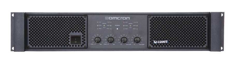 Startech OMCRON Q-1200T 4x300 Watt Hat Trafolu Power Amfi