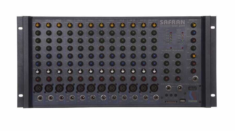 Startech SAFRAN 2000 12 Kanal 2x1000 Watt Power Mikser Amfi