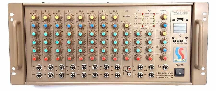 Startech STYLE 1000 8 Kanal 2x500 Watt Efekli Power Mikser Amplifikatör