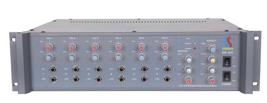 Startech MONO ME/200 6-Kanal 200W Power Mikser Amfi