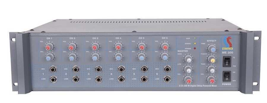 Startech MONO ME/200 T 6 Kanal 200 Watt Trafolu Mono Mikser Amfi