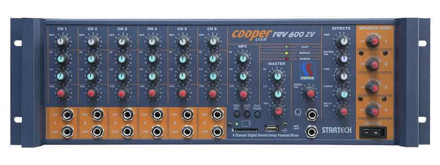 Startech COOPER REV/600 ZV 4 Zone Rockmount Monu Mikser Amfi