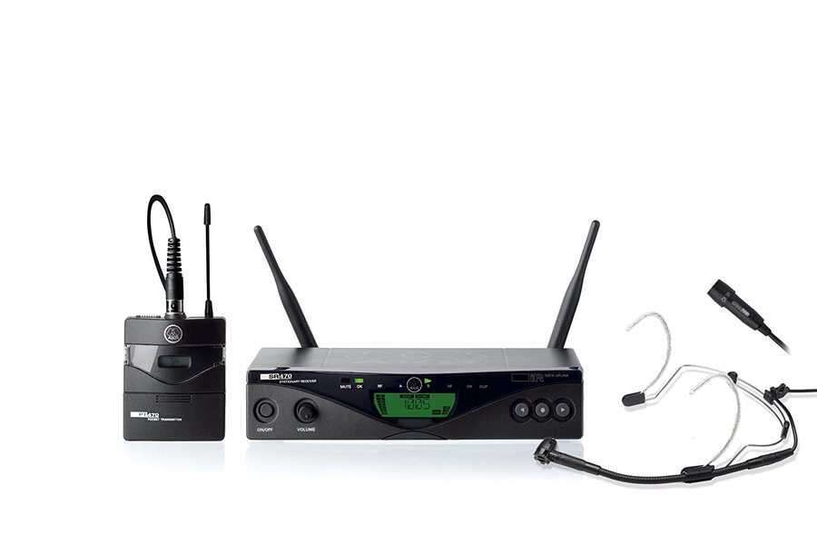 AKG WMS470 Pres Set BD9 Profesyonel Kablosuz Headset Mikrofon