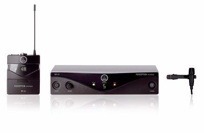 AKG WMS45 Pres. Set Profesyonel Kablosuz Yaka Mikrofonu Seti