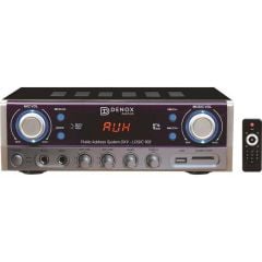 Denox DXV LOGIC 502 - 50W 100V 4 ohm 2 Bölgeli Mikser Amfi