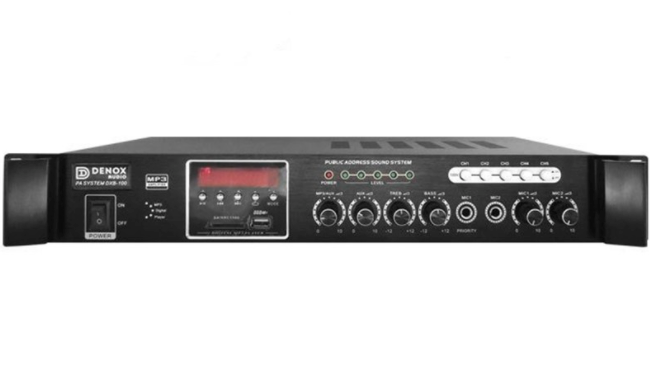 Denox DXB-100 5 Zone 100W 100V 4 ohm Mikser Anfi