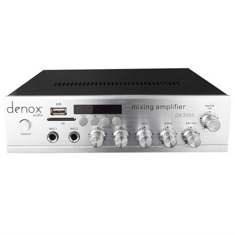 Denox DX-505S - 2 x 50 Watt 8 Ohm Stereo Amfi