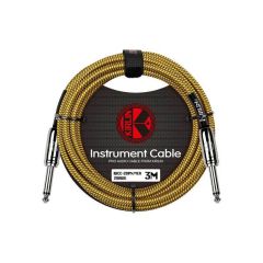 Kirlin IWCX - 201 PN - BY 3 Mt  Sarı Örgülü Enstrüman Kablosu