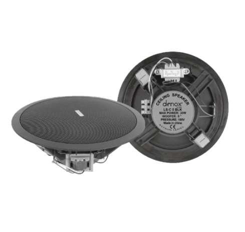 Denox Astron LS-C 8 BLACK 8'' 100V Tavan Hoparlör