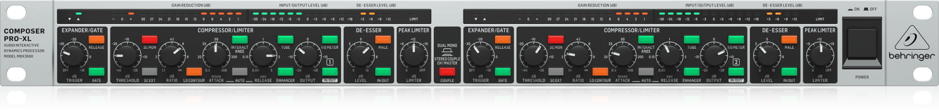 BEHRINGER MDX2600 V2 Referans Sınıfı 2 Kanal Genişletici