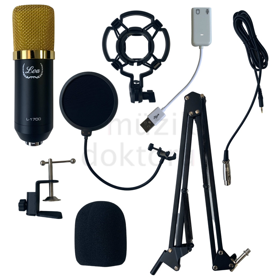 Lea L-1700 Condenser Yayın ve Kayıt Mikrofon Seti