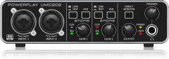 BEHRINGER UMC202HD 24-BIT/192KHZ Midas Preamfi 2x2 USB Ses Kartı