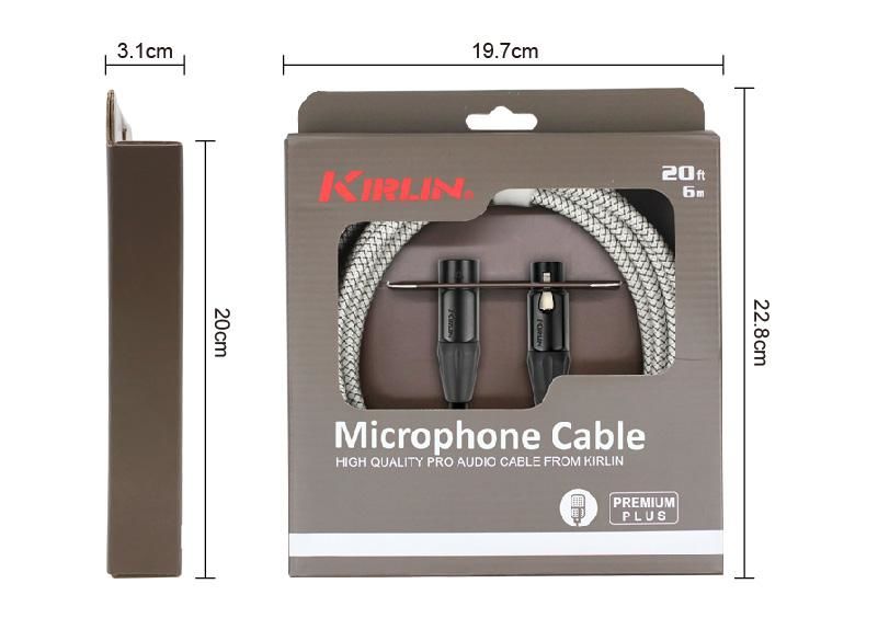 Kirlin MWB-220BEG 3 MT WH Beyaz Premium Plus Mikrofon Kablosu