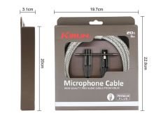 Kirlin MWB-220BEG 3 MT WH Beyaz Premium Plus Mikrofon Kablosu