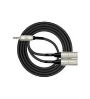 Kirlin Y-370 PBL 2MT BK 3.5 mm - 2x Stereo XLR Kablo