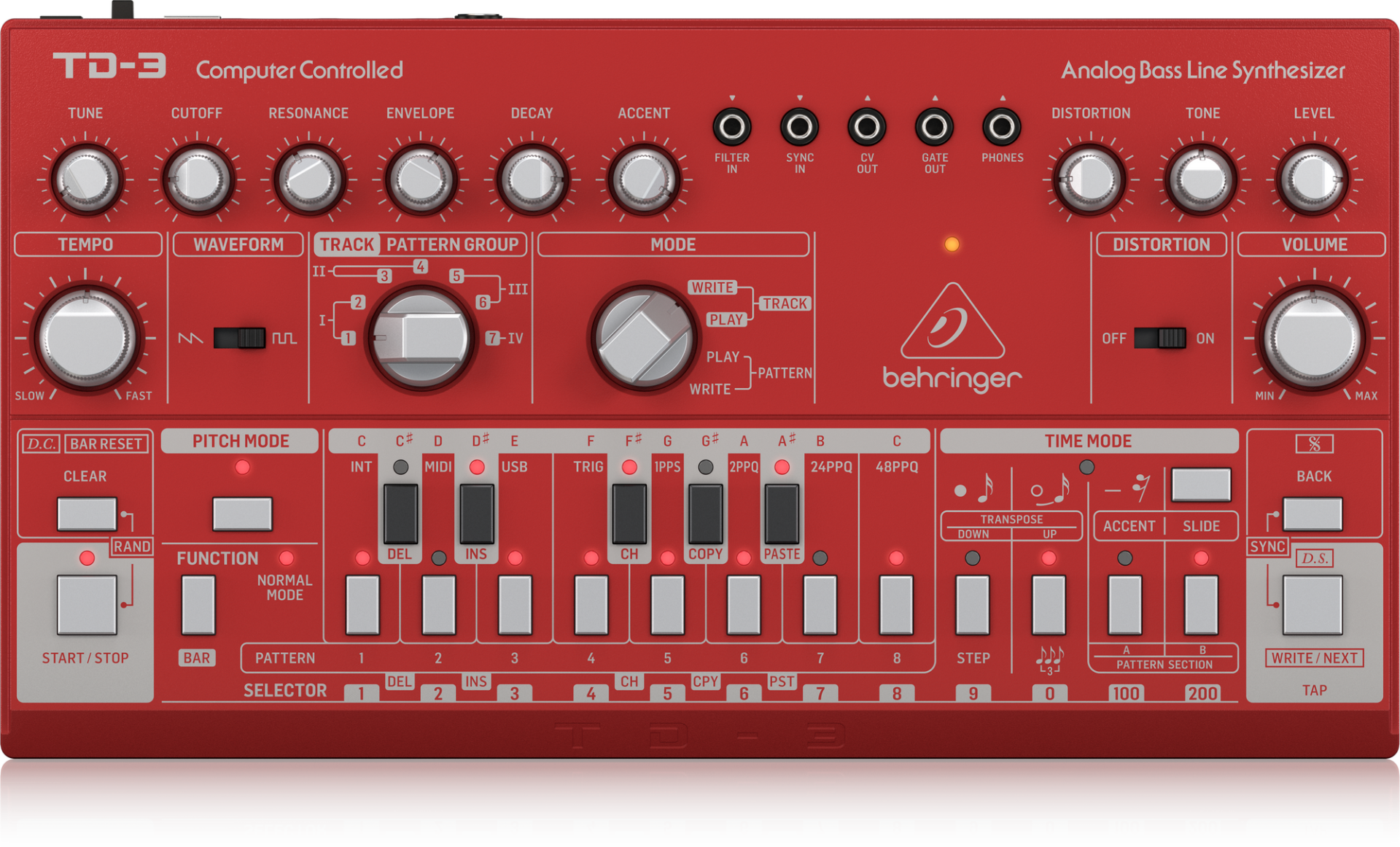 Behringer TD3-RD Analog Bass Line Synthesizer
