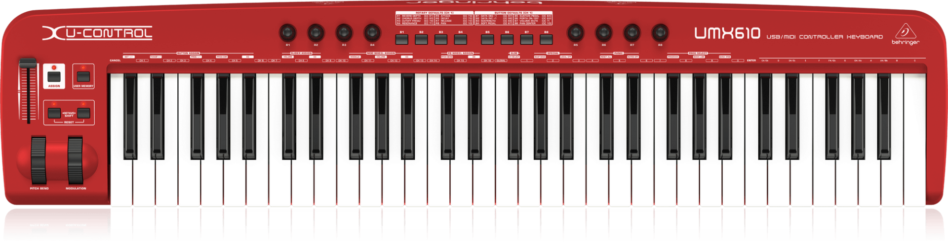 BEHRINGER UMX610 Ses Kartlı Usb Midi Klavye