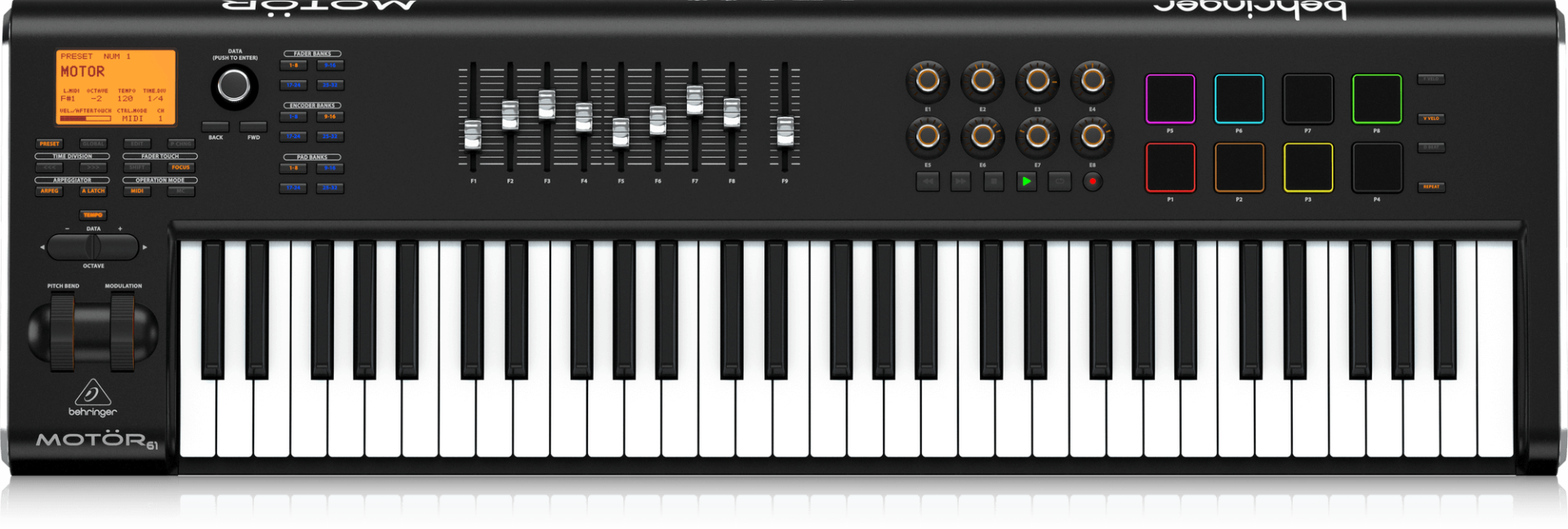 BEHRINGER MOTÖR 61 USB/ MIDI Master Keyboard