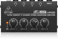 BEHRINGER HA400 4 Kanal Ultra-Compact Monitor Kulaklık Amplifikatörü