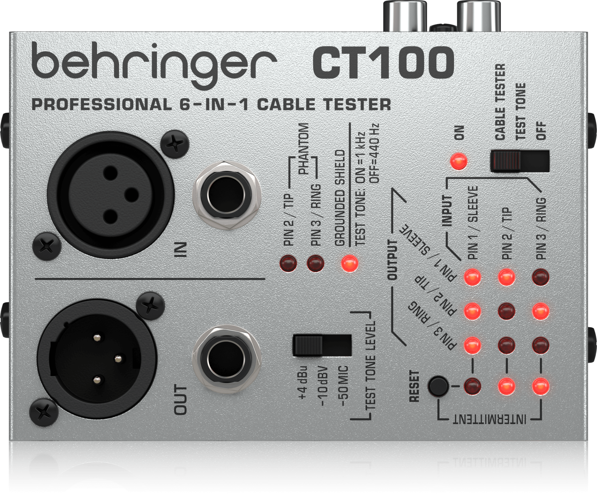 BEHRINGER CT100 6'sı 1 Arada Kablo Test Cihazı