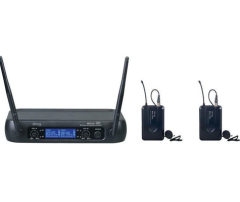 Denox MDR-220 Yaka Çift Yaka Uhf Band Telsiz Mikrofon Seti