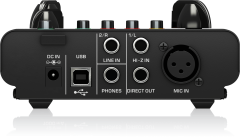 BEHRINGER MIC500 USB TUBE ULTRAGAIN VACUUM TUBE PREAMPLIFIER