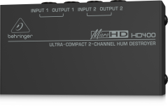 BEHRINGER HD400 Ultra-Compact 2-Kanal Hum Destroyer