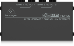 BEHRINGER HD400 Ultra-Compact 2-Kanal Hum Destroyer