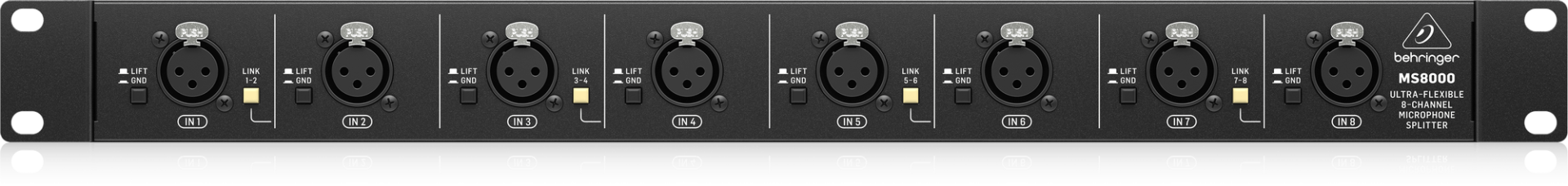 BEHRINGER MS8000 Ultra-Flexible 8 Kanal Mikrofon Splitter