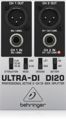 Behringer DI20 Aktif 2 Kanal  DI-Box/Splitter