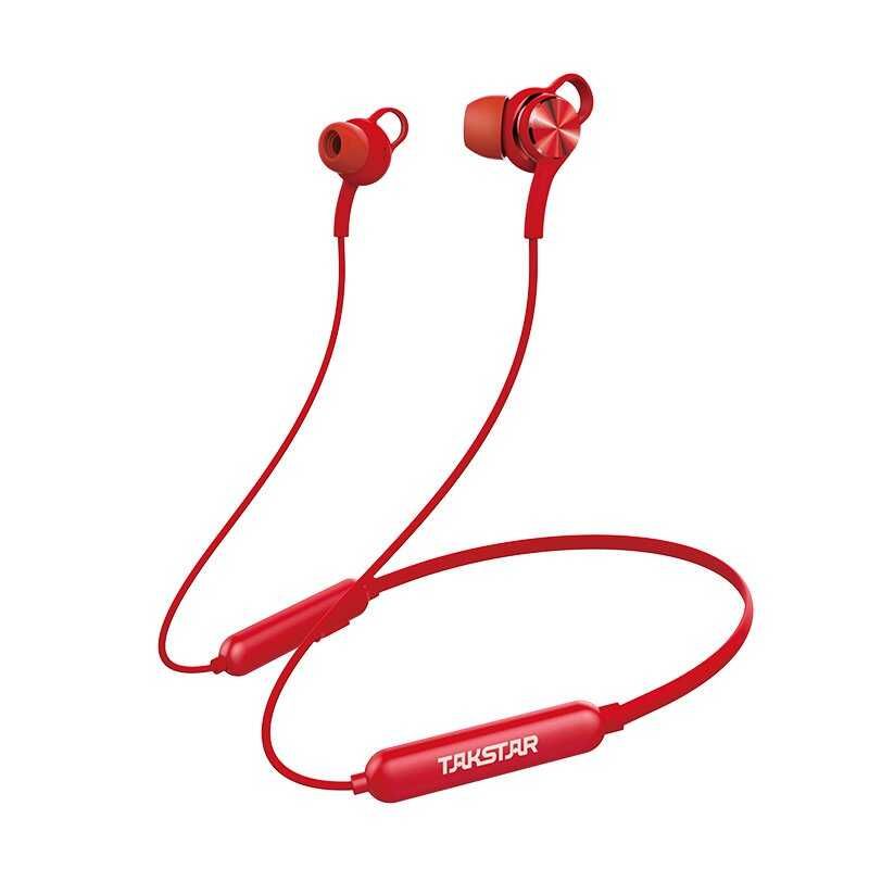 Takstar AW1 Mikrofonlu Bluetooth Spor Kulaklık (Kırmızı)