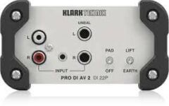 KLARK TEKNIK DI22P Klark Teknik DI22P Passive Stereo DI Box with Midas Transformers and Extended Dynamic Range