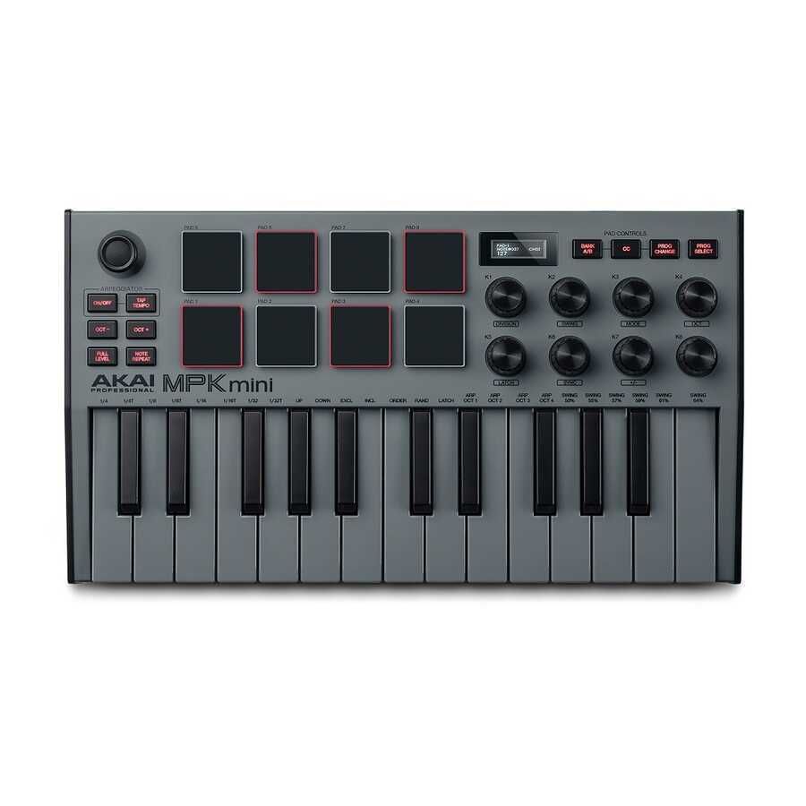 AKAI MPKMINI 3 Gri MIDI Klavye