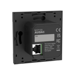 Audac NPC 105 W Evrensel Ağ/PoE Duvar Paneli Denetleyicisi Beyaz